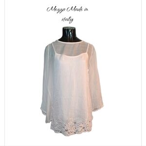 Elegant Soft Colored Lace  Blouse